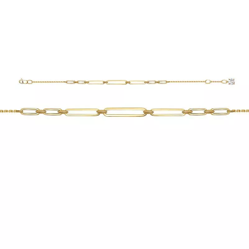 Браслет л7704684 Золото Фианит 2,17 CHAIN