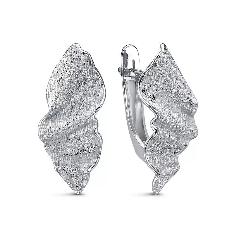 Серьги с2203894 Серебро Без вставок 2,54 Flora