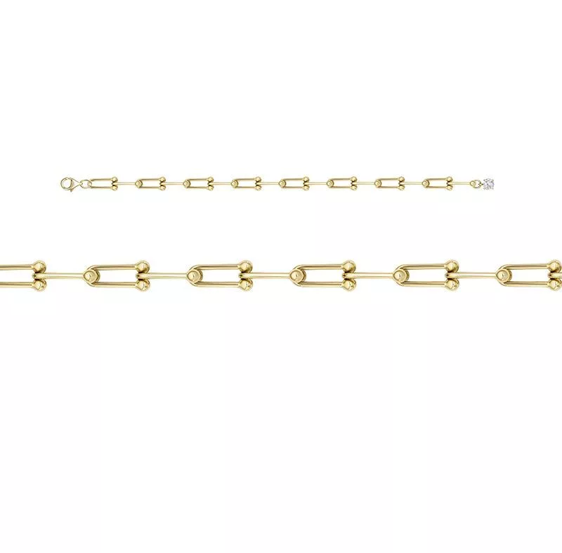 Браслет л7703617/18,0 Золото Фианит 5,99 MUST HAVE