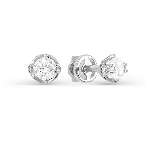 Серьги с052100 Серебро Фианит 1,28 
