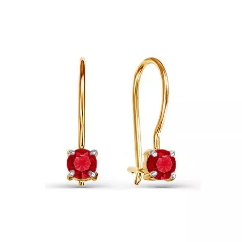 Серьги 128702 Золото Фианит 0,73 