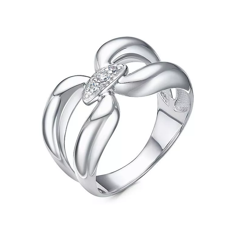 Кольцо с1100378 Серебро Фианит 3,31 CHAIN