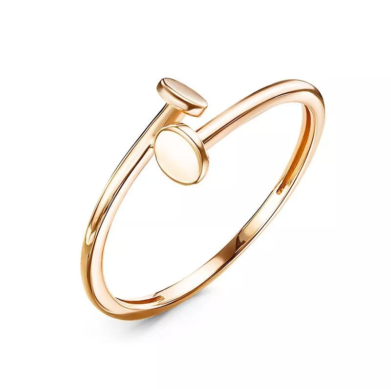 Кольцо 2105002 Золото Без вставок 1,13 Cartier style