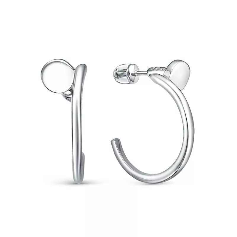 Серьги с0505017 Серебро Без вставок 3,6 Cartier style