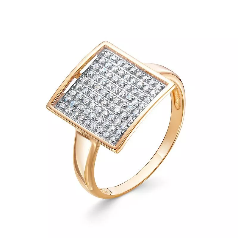 Кольцо 1104424 Золото Фианит 2,29 InStyle