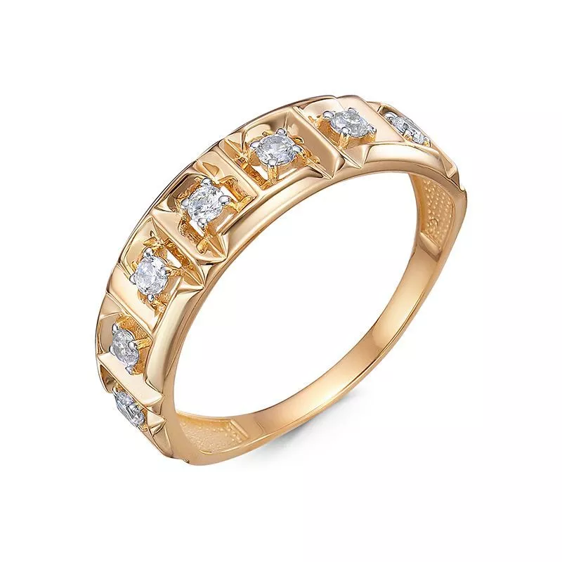 Кольцо 1101939 Золото Фианит 2,25 DECO