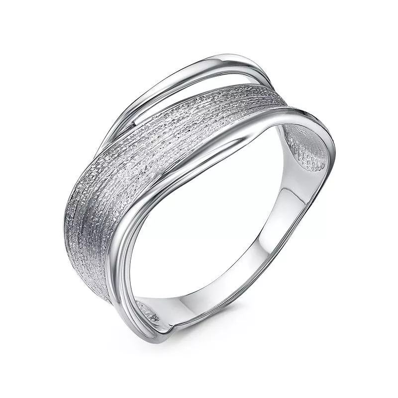 Кольцо с1102027 Серебро Без вставок 2,86 Flora