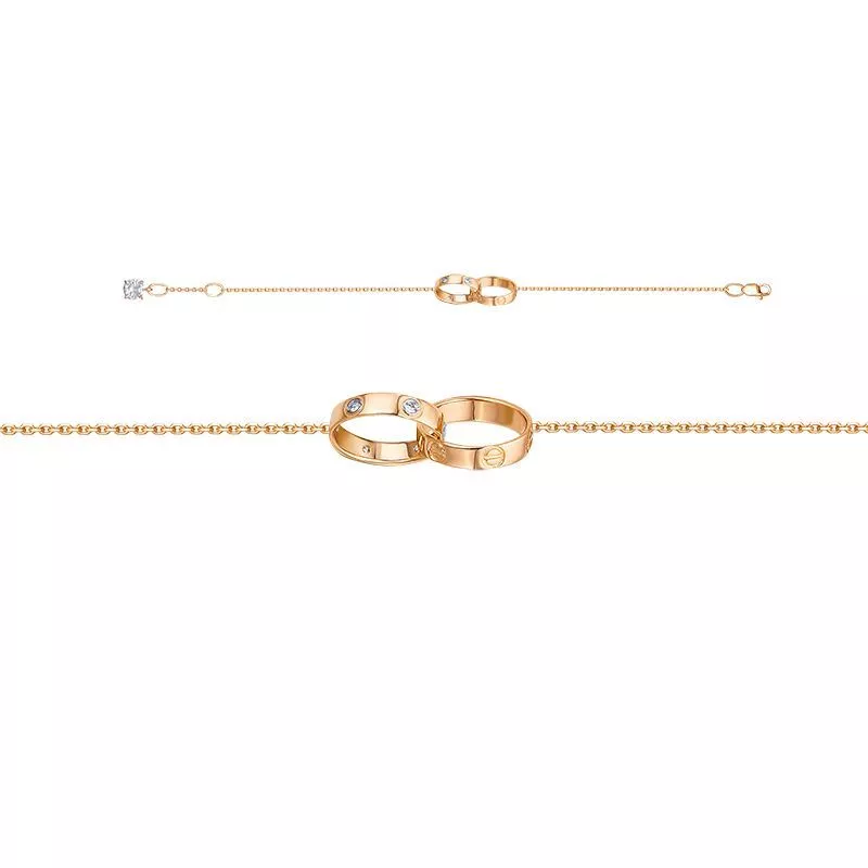 Браслет 7702606 Золото Фианит 3,17 Cartier style
