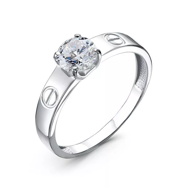 Кольцо с1104569 Серебро Фианит 1,65 Cartier style