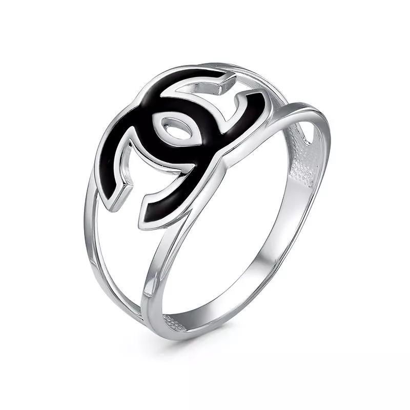 Кольцо с2104651 Серебро Без вставок 1,96 CHANEL's lines