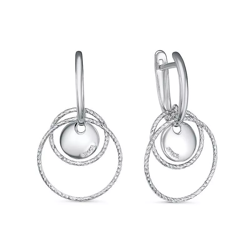 Серьги с222611 Серебро Без вставок 3,54 ETHINIC