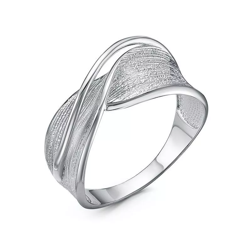 Кольцо с1101998 Серебро Без вставок 2,29 Flora