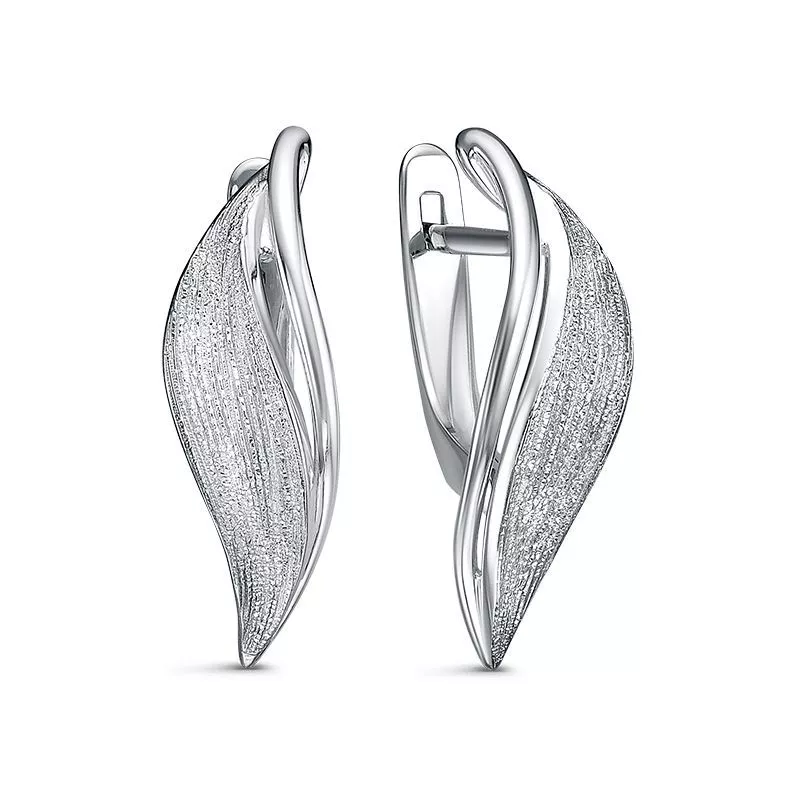 Серьги с1201999 Серебро Без вставок 2,51 Flora