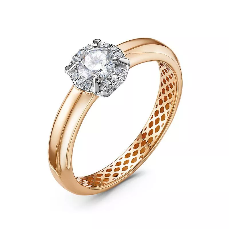 Кольцо дф1101584р Золото Фианит 1,92 DELTA LUXE ONE