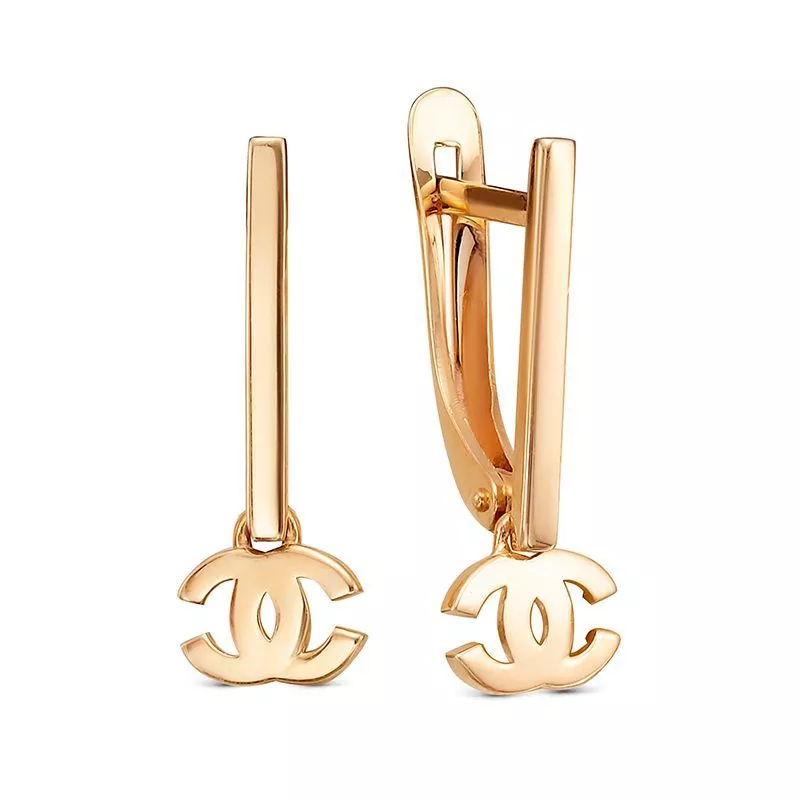 Серьги 1204562 Золото Без вставок 1,85 CHANEL's lines