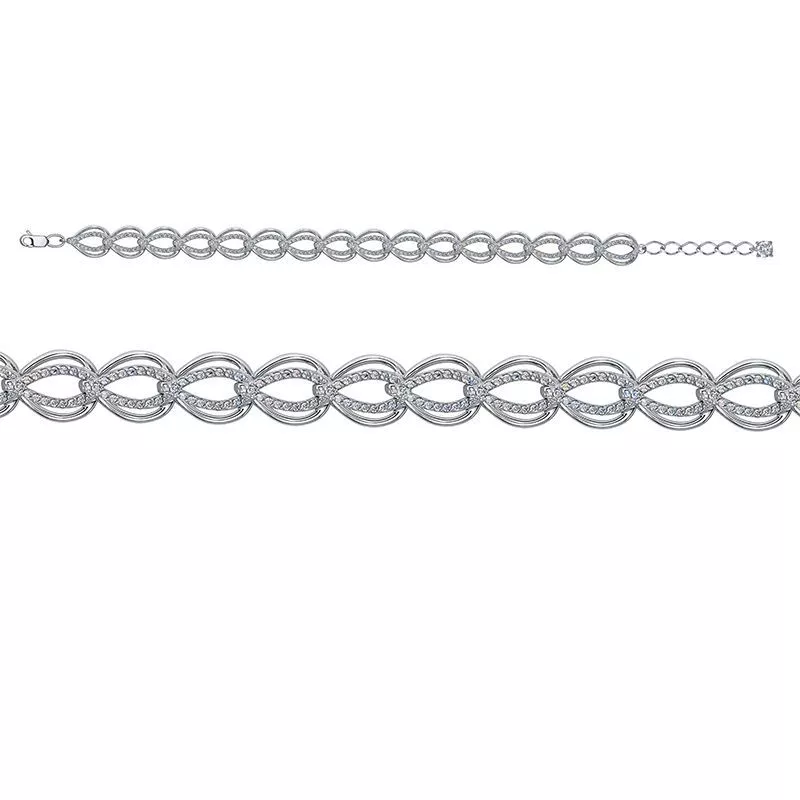 Браслет с7704722 Серебро Фианит 8,62 CHAIN