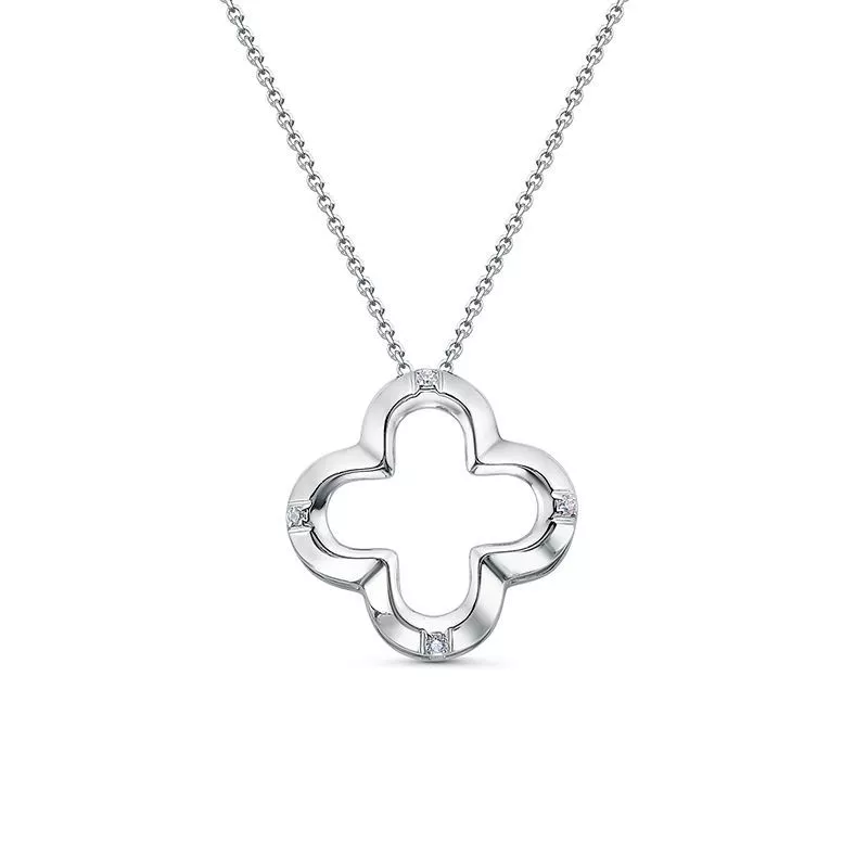 Колье с0703413 Серебро Фианит 3,13 Violet new