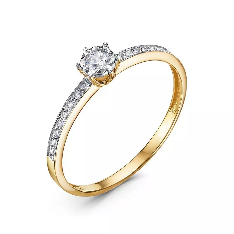 Кольцо л1103589 Золото Фианит 1,2 DIAMOND EFFECT