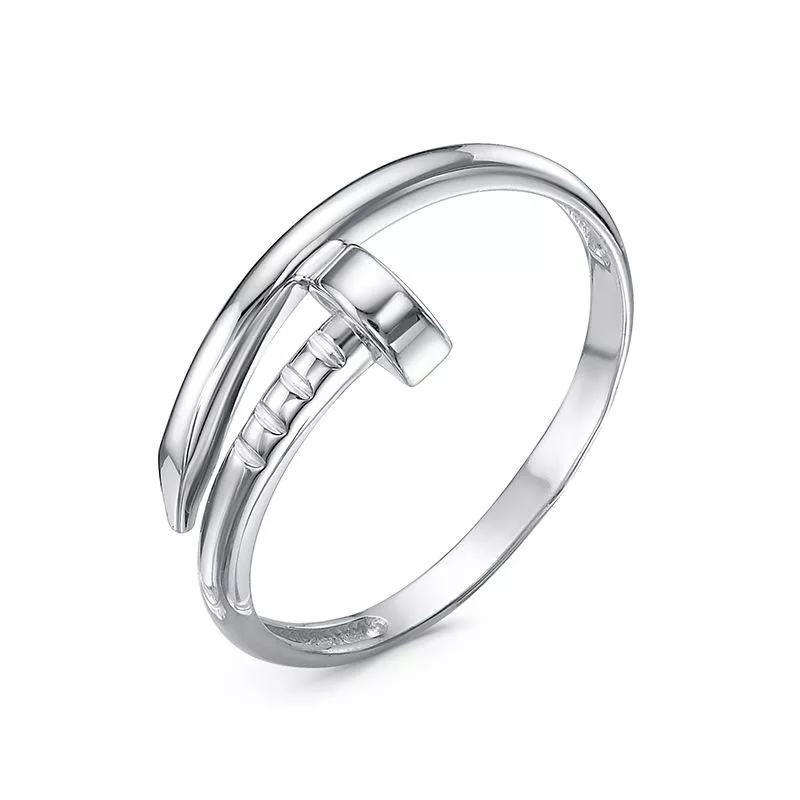 Кольцо с2104079 Серебро Без вставок 1,08 Cartier style
