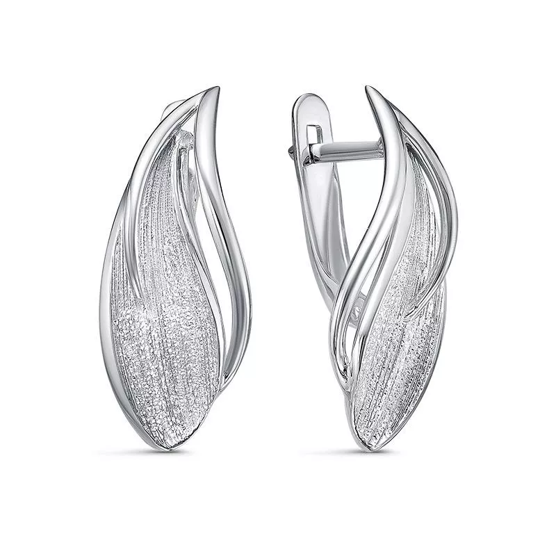 Серьги с2202104 Серебро Без вставок 2,83 Flora
