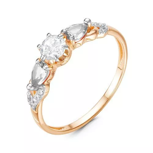 Кольцо 116336 Золото Фианит 1,37 