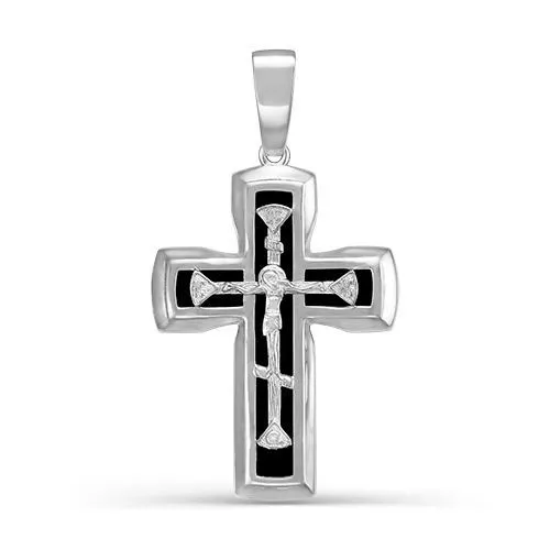 Крест с080143/к Серебро Кварц иск. 2,27 DELTA MEN