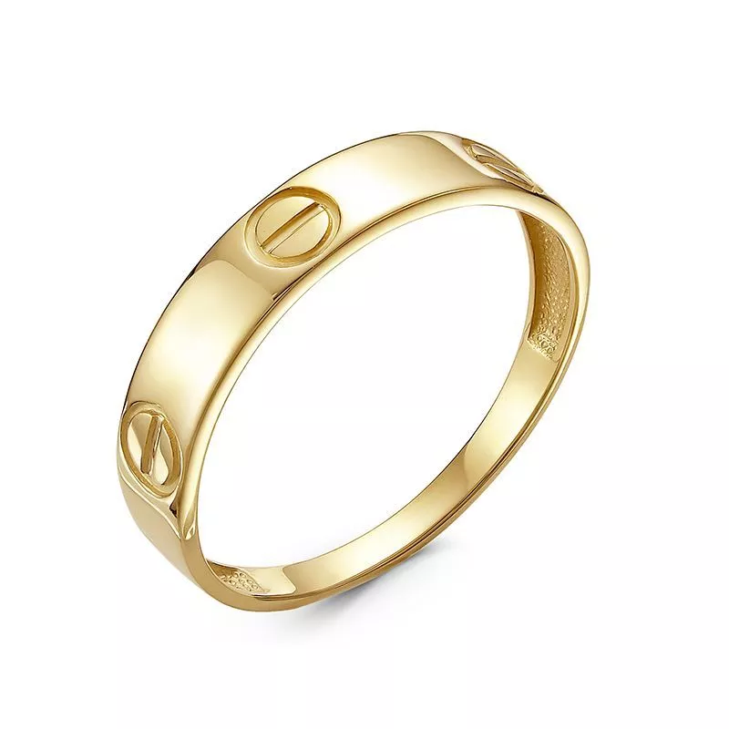 Кольцо л2102517 Золото Без вставок 1,83 Cartier style