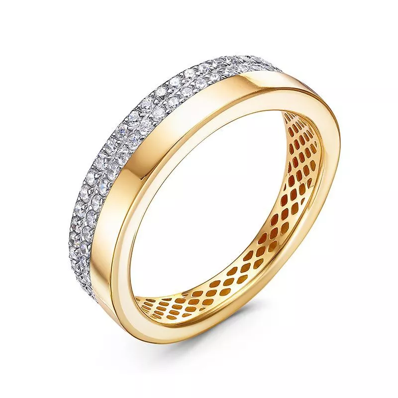 Кольцо дф1101490рл Золото Фианит 2,57 InStyle Delta Luxe