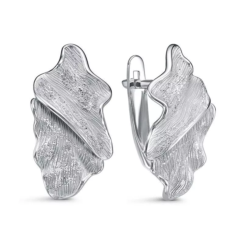 Серьги с2203854 Серебро Без вставок 3,18 Flora