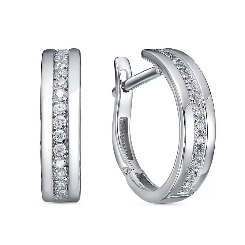 Серьги с1201404 Серебро Фианит 2,86 InStyle
