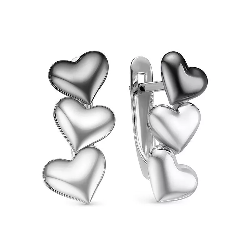 Серьги с222752 Серебро Без вставок 2,31 LOVE IS DELTA BLACK