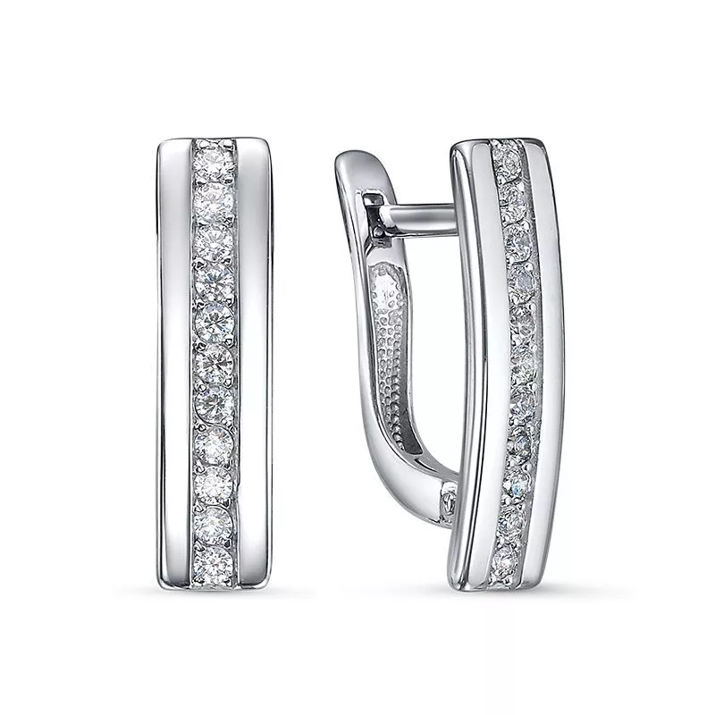 Серьги с1201403 Серебро Фианит 2,12 InStyle