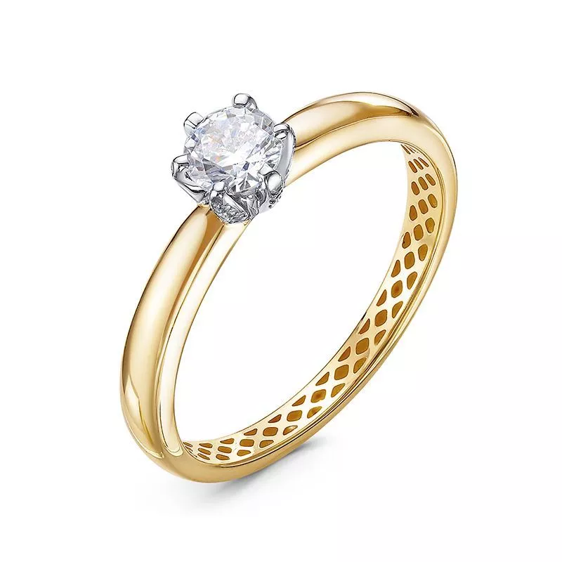 Кольцо дф1101586рл Золото Фианит 1,56 DELTA LUXE ONE
