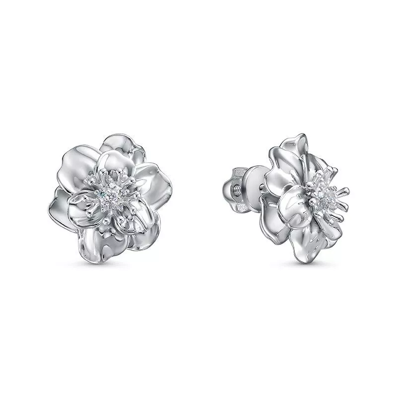 Серьги с0501635 Серебро Фианит 3,32 