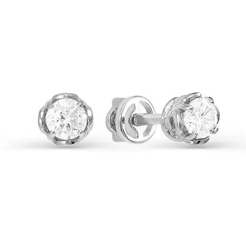 Серьги с052082 Серебро Фианит 1,47 