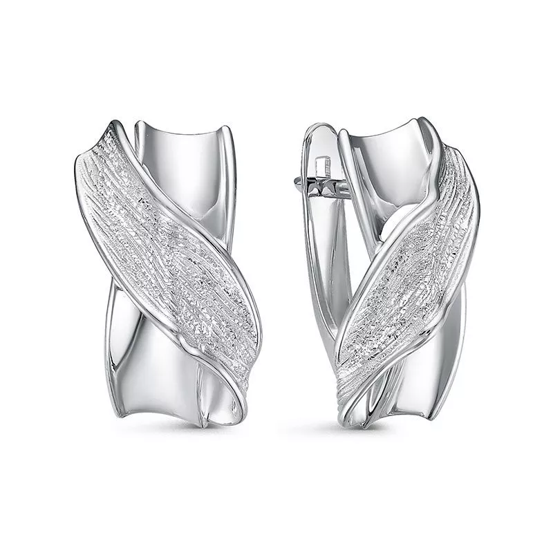 Серьги с2203960 Серебро Без вставок 3,1 Flora