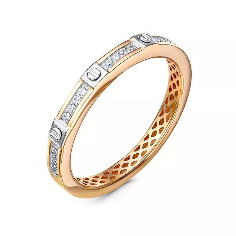 Кольцо дф1101862р Золото Фианит 1,51 Cartier style