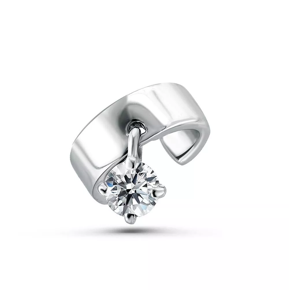 Непарные серьги с1202233 Серебро Фианит 1,04 MUST HAVE