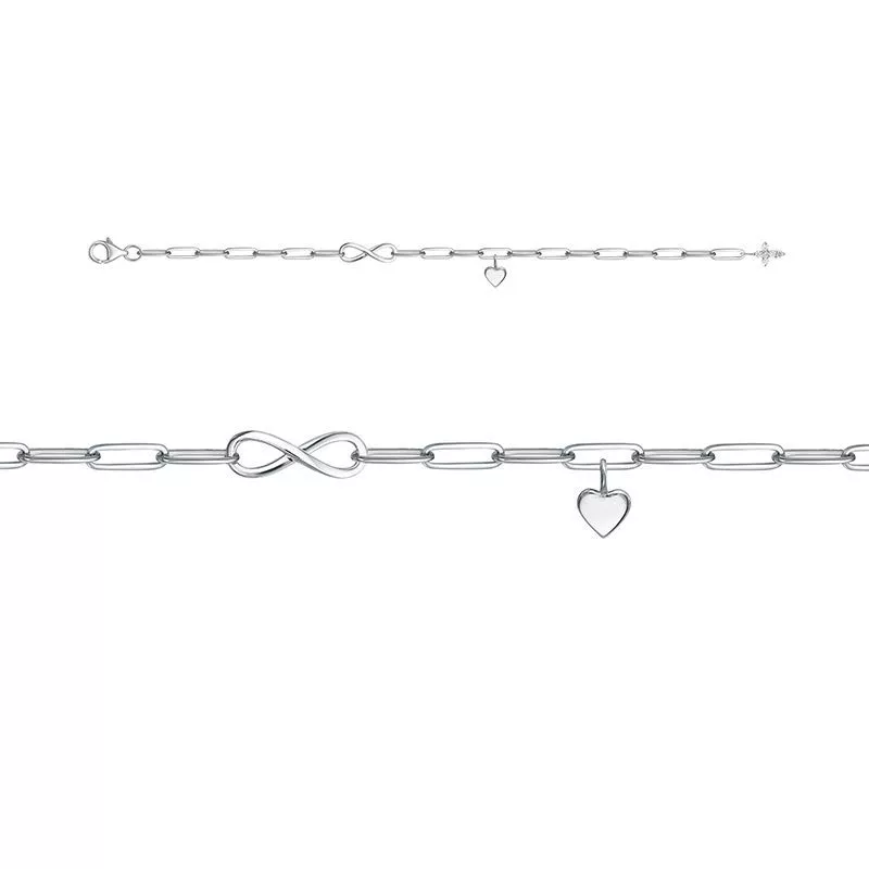 Браслет б7703615ш/17,5 Золото Фианит 2,52 CHAIN