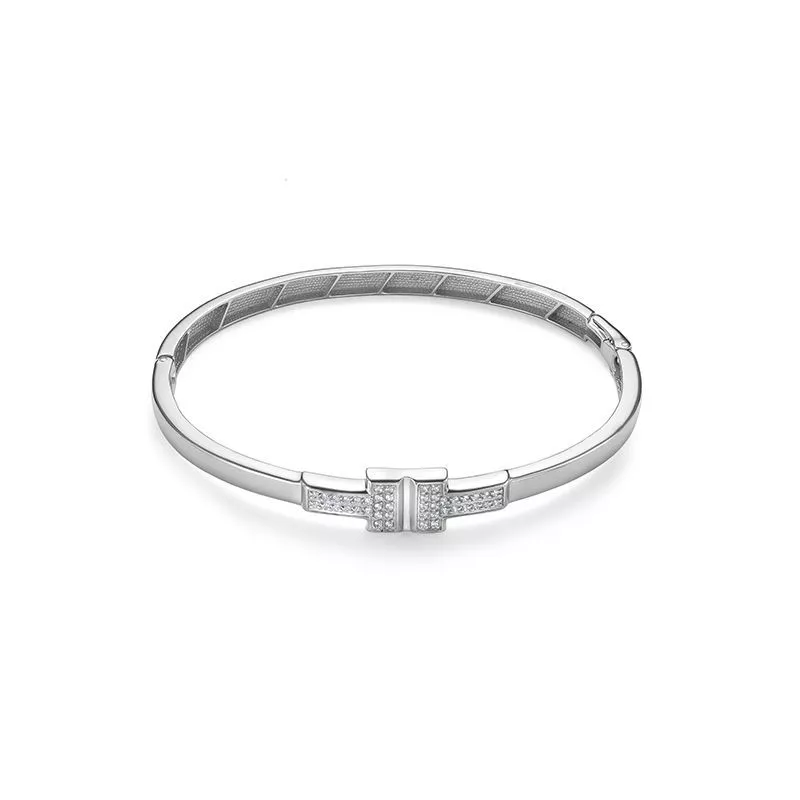 Браслет с7704501 Серебро Фианит 7,93 T-fashion