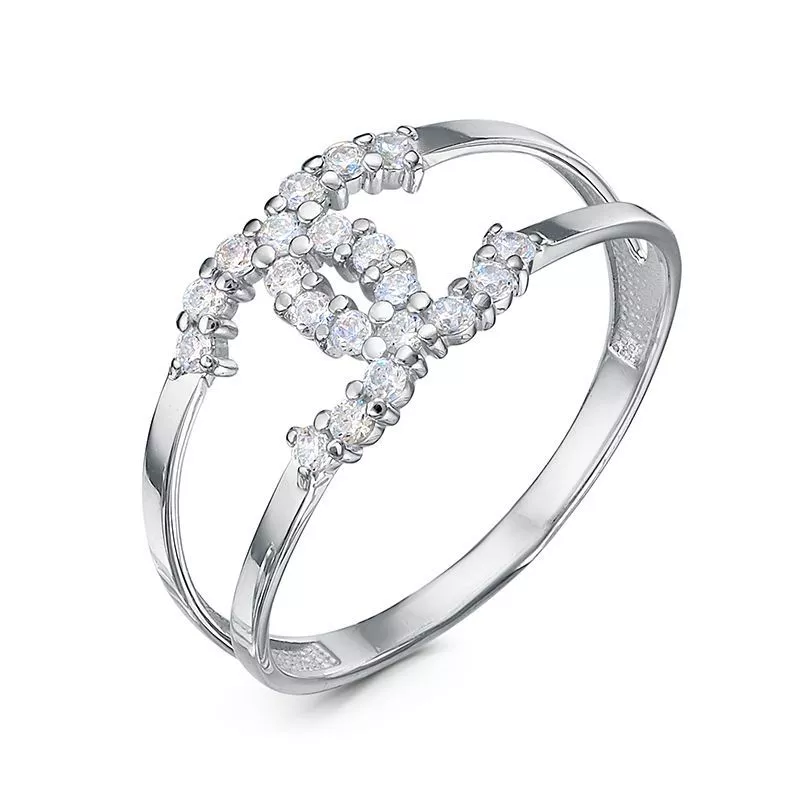 Кольцо с1104736 Серебро Фианит 1,35 CHANEL's lines