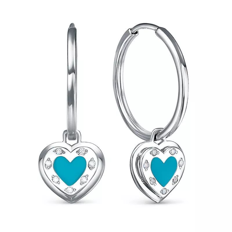 Серьги с1203138 Серебро Фианит 2,01 T-collection