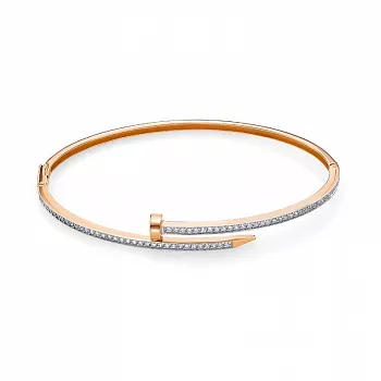 Браслет 7704927 Золото Фианит 7,51 Cartier style