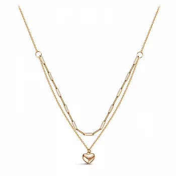 Колье 0704402р Золото Фианит 3,9 DELTA LUXE LOVE