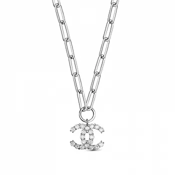 Колье с0704736/45 Серебро Фианит 5,15 CHANEL's lines