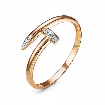 Кольцо 1104714 Золото Фианит 1,16 Cartier style
