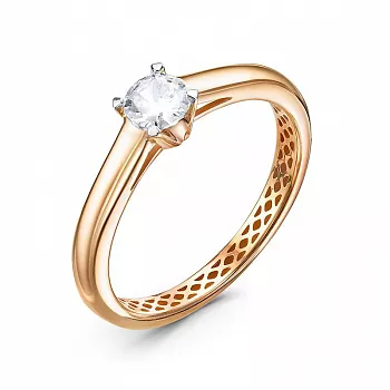 Кольцо дф1101581р Золото Фианит 1,51 DELTA LUXE MINI