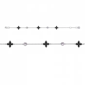 Браслет с7704750 Серебро Фианит 2,25 LV Lock