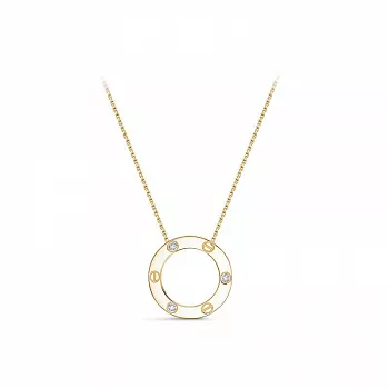 Колье л0702602 Золото Фианит 4,1 Cartier style