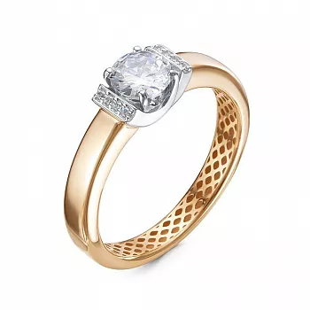 Кольцо дф1101594р Золото Фианит 1,96 DELTA LUXE ONE